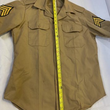 Army khaki 445 cotton poly shirt short sleeve CLG1733 (3)