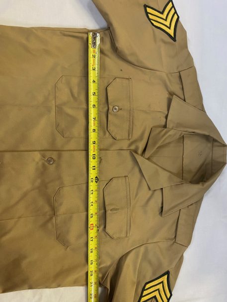 Army khaki 445 cotton poly shirt short sleeve CLG1733 (4)