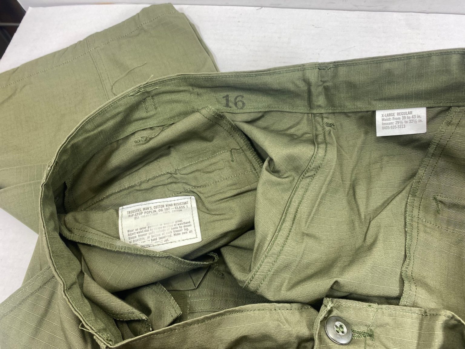 Vietnam Jungle Fatigue Pants, XLR