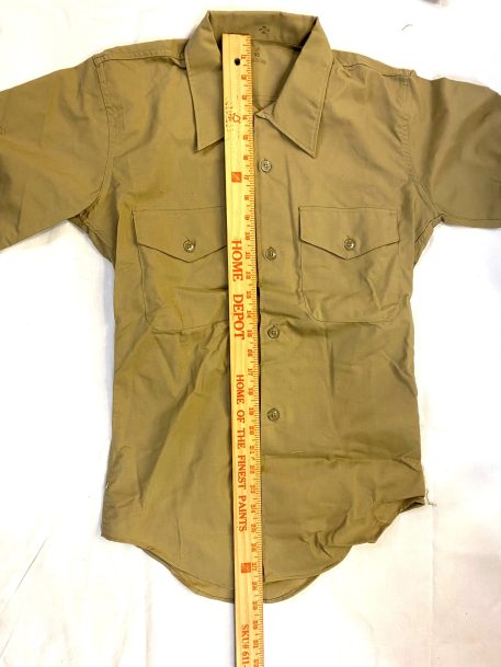 vietnam khaki shirt army 1968 x small clg1368 (2)