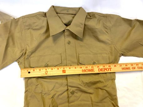 vietnam khaki shirt army 1968 x small clg1368 (3)