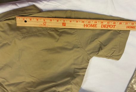 vietnam khaki shirt army 1968 x small clg1368 (4)