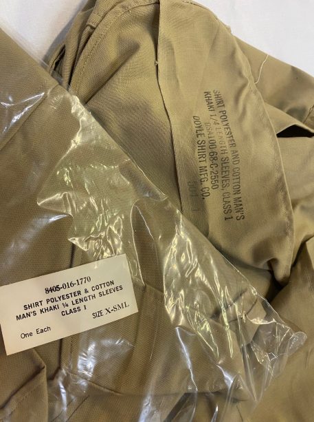 vietnam khaki shirt army 1968 x small clg1368 (5)