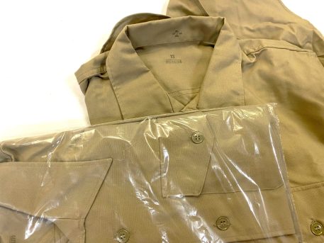 vietnam khaki shirt army 1968 x small clg1368 (6)