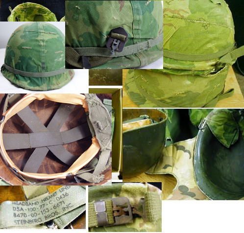 Army Helmet, M-1 Vietnam erdl steel pot