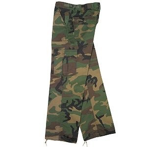 Youth Bdu Trousers Woodland Camo