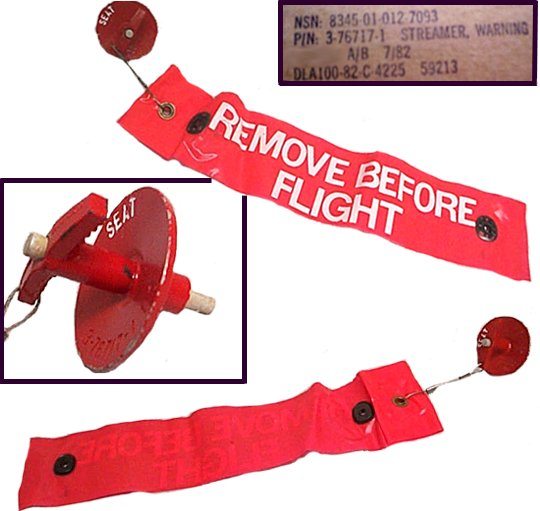 Remove Before Flight Tags on Aircraft 