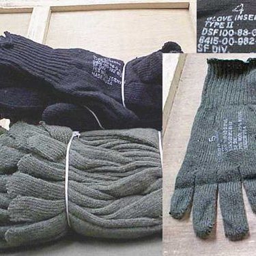 military wool liner gloves