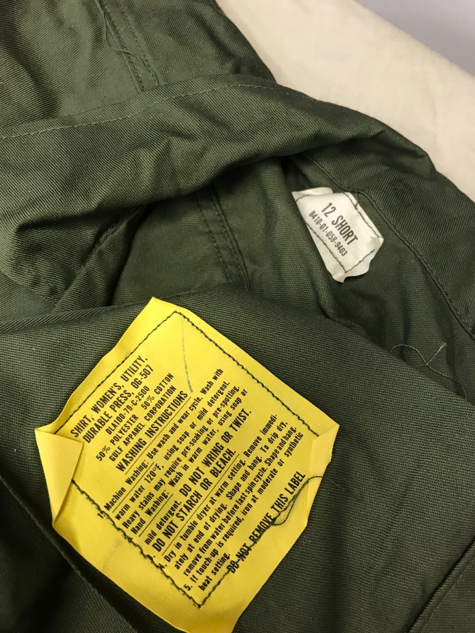 Women's fatigue shirt top pocket p/c 12s - Omahas Army Navy Surplus
