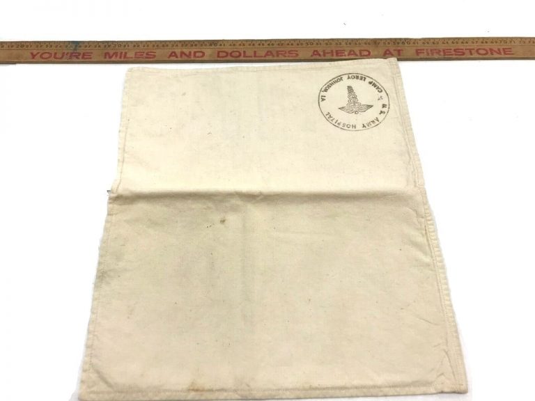 White Cotton Linen 2pkt Medical Pouch, WWII/Vietnam - Omahas Army Navy ...