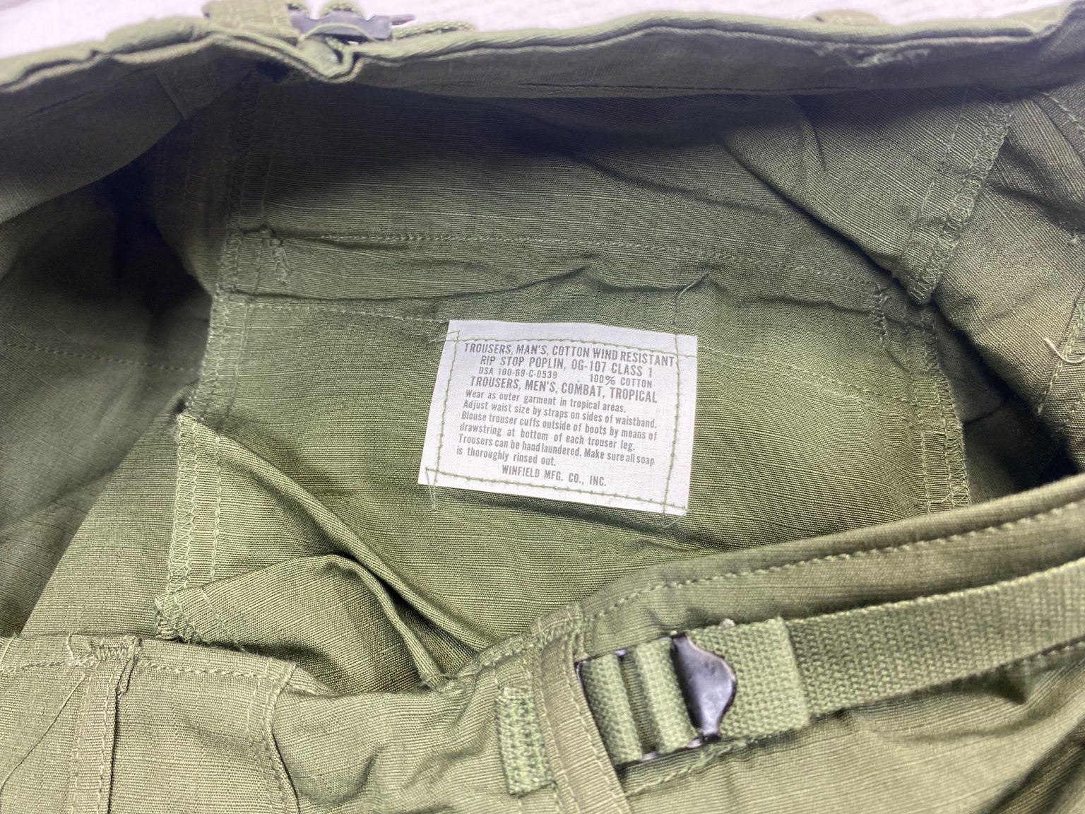 Vietnam Jungle Fatigue Pants, Small Long