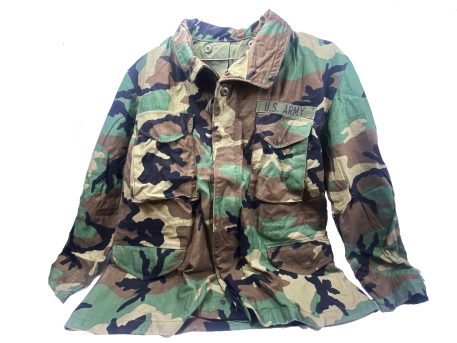 field jacket woodland camo large short used clg3211 (1)