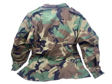 field jacket woodland camo large short used clg3211 (5)