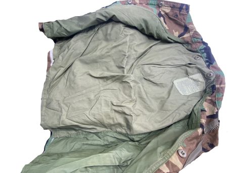 field jacket woodland camo large short used clg3211 (8)