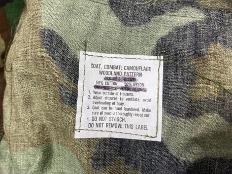 woodland bdu shirt xs reg issue nyco clg3218 (6)