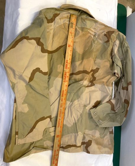 3 color desert bdu shirt large long browned nyco clg3243 (2)