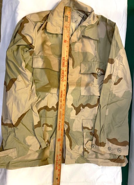 3 color desert bdu shirt large long browned nyco clg3243 (6)