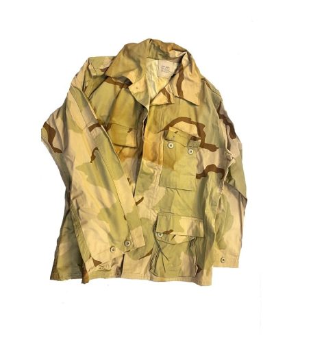 3 color desert bdu shirt large short browned nyco clg3242 (1)