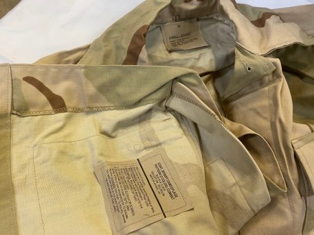 3 color desert bdu shirt x small x short browned nyco clg3240 (9)