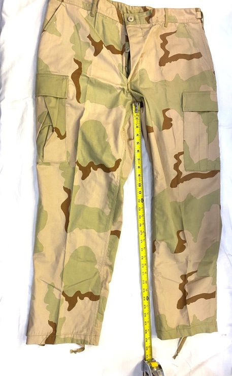 3 color desert trousers large short nyco #1's clg3255 (2)