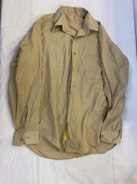 vietnam class a dress shirt tan used clg3249 (10) min